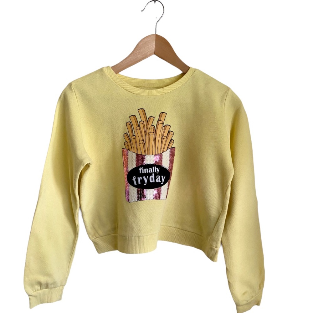 💥HP💥 Girl’s “Finally Fryday” Sweatshirt - Picture 1 of 5